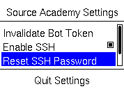 Reset SSH Password